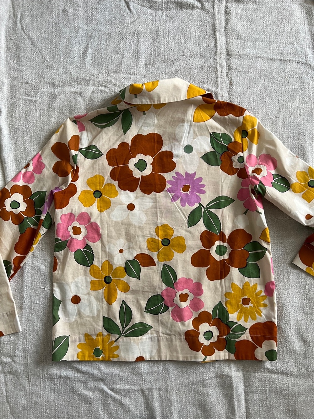 Sezane Angelique Shirt Sol Print - Size 4 - Picture 2 of 6